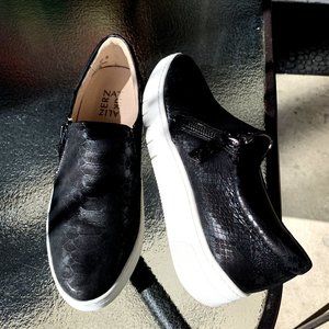 Naturalizer black genuine textured leather women's shoes US size 7M
